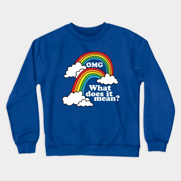 Double Rainbow Crewneck Sweatshirt by DetourShirts